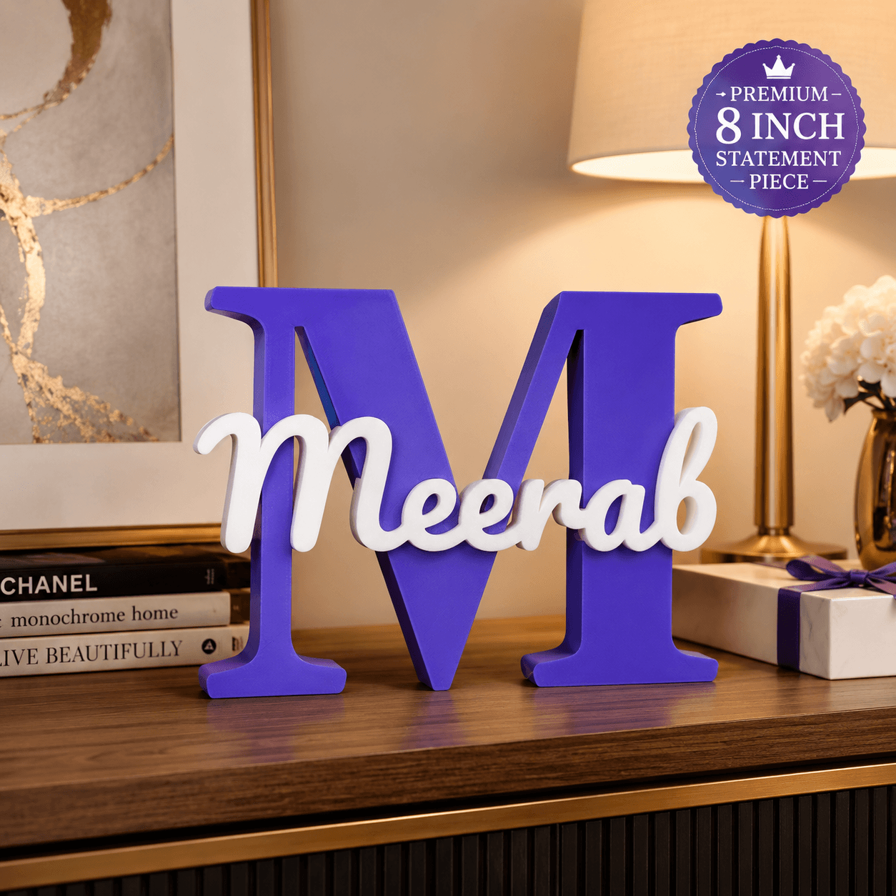 Custom 3D Initial Name Stand