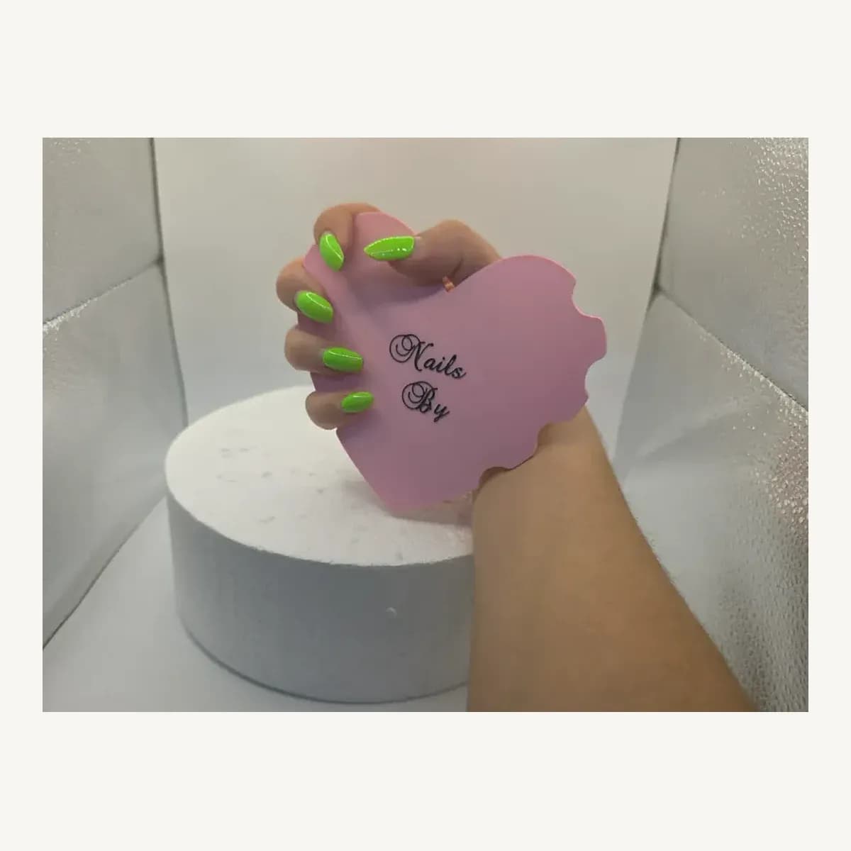 Personalized Heart Nail Display Holder