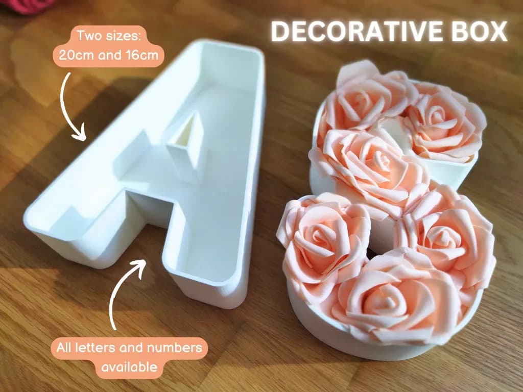 Letter or Number Gift Tray