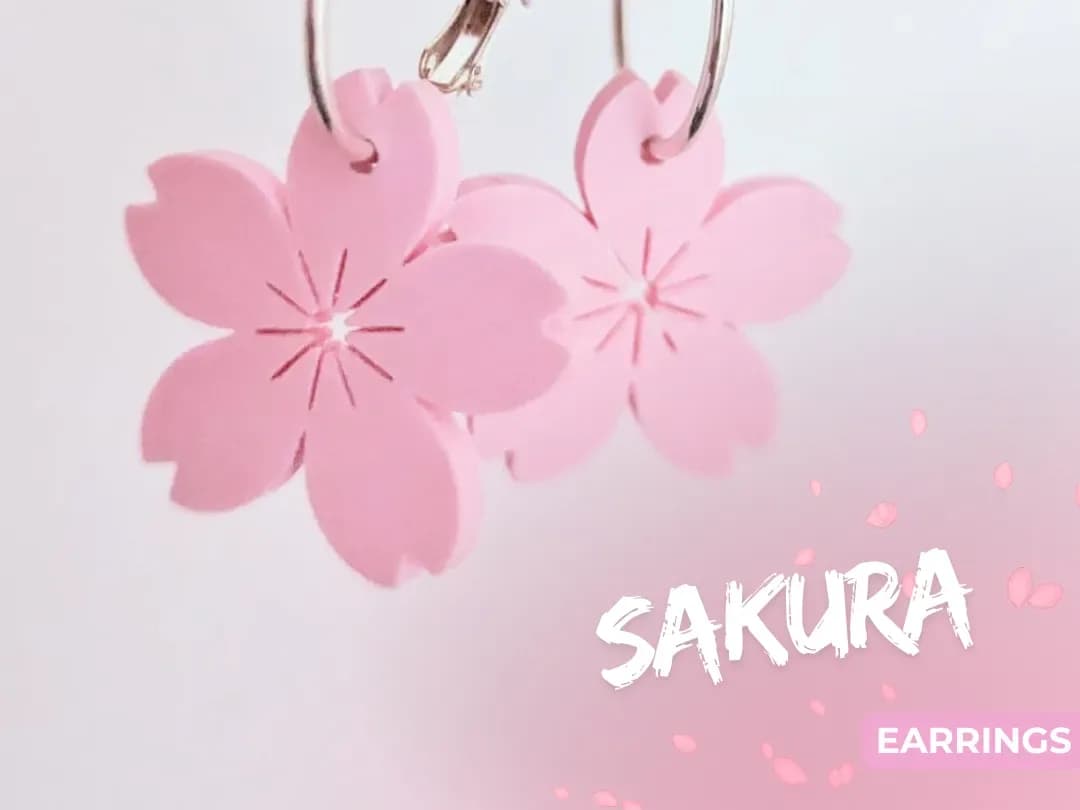 Sakura Blossom Earring Charms — Pair