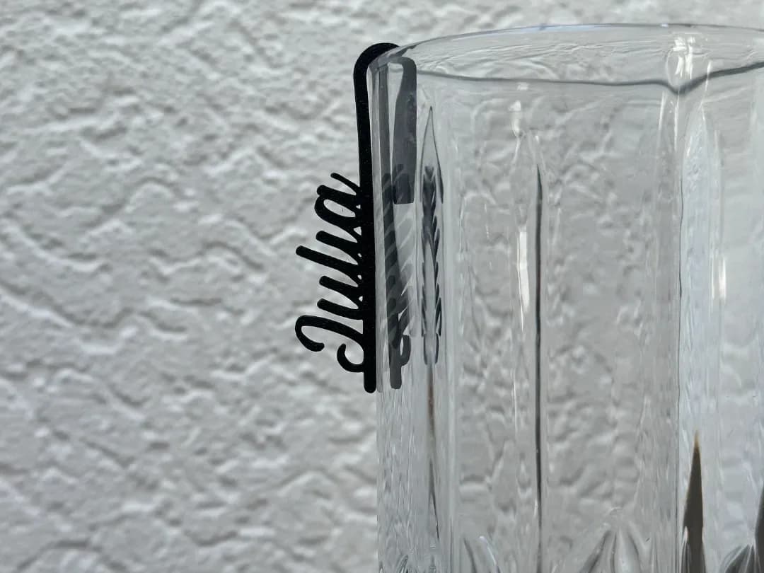 Personalised Guest Name Glass Marker
