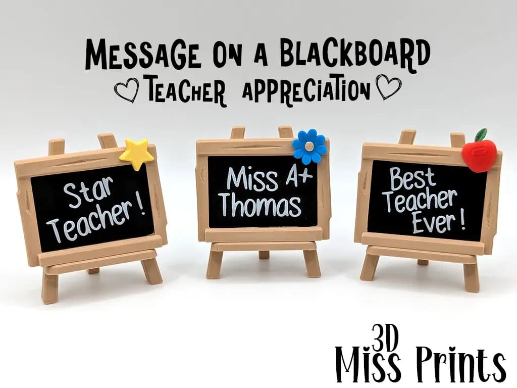 Personalised Teacher Thank-You Blackboard