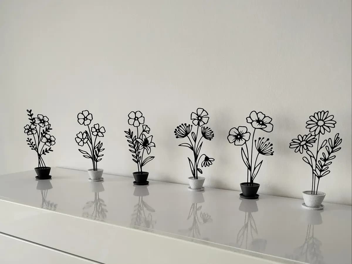 Decorative Potted Flower Arrangement