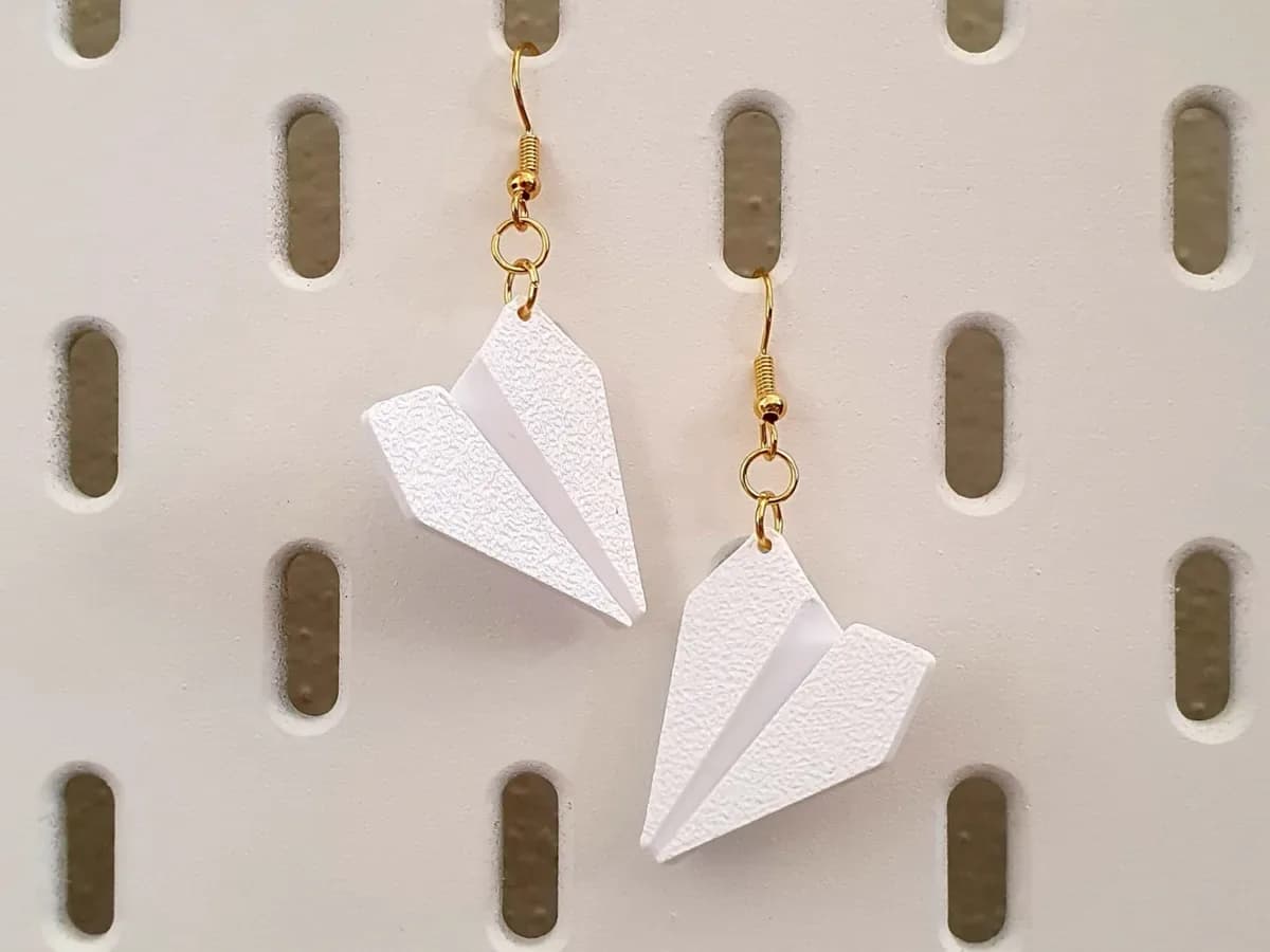 Origami Paper-Plane Earrings