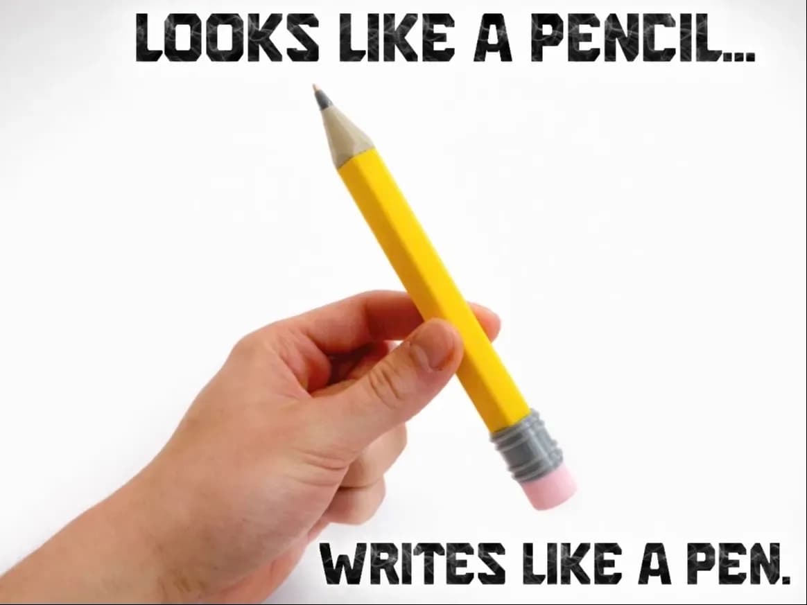 Jumbo Pencil-Style Ballpoint Pen