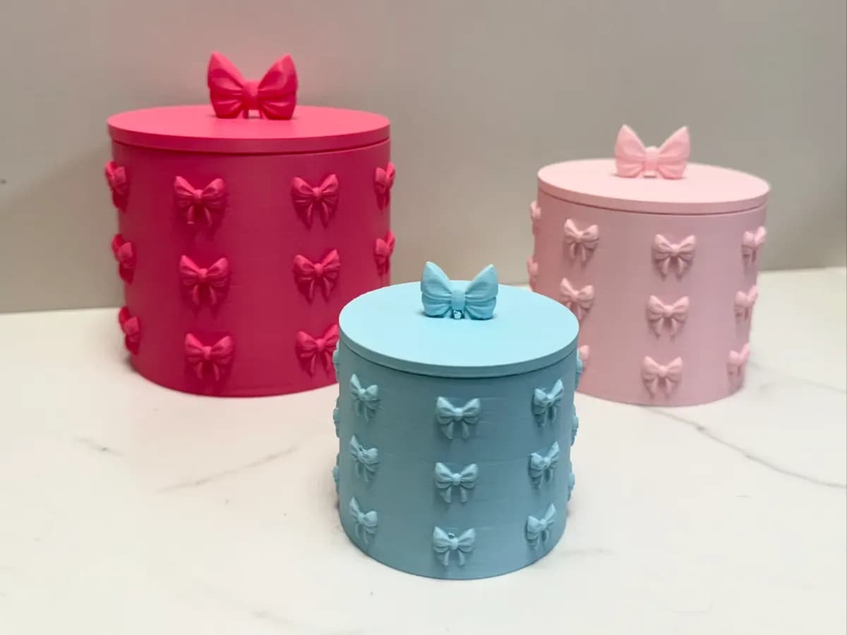 Bow Trinket Box with Lid