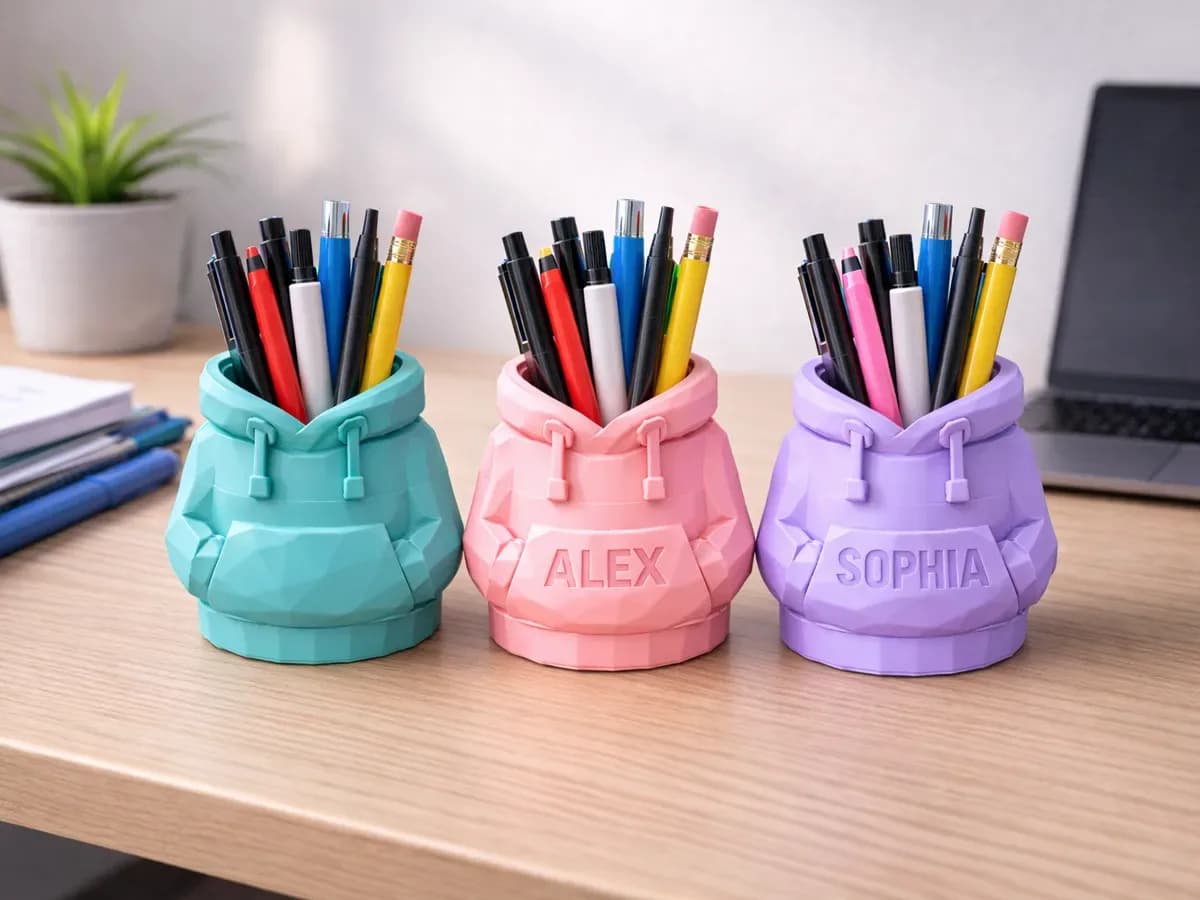 Personalised Hoodie Pen Holder