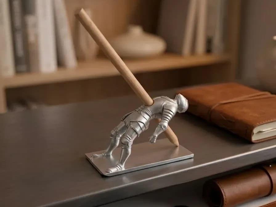 Fallen Knight Pen Holder