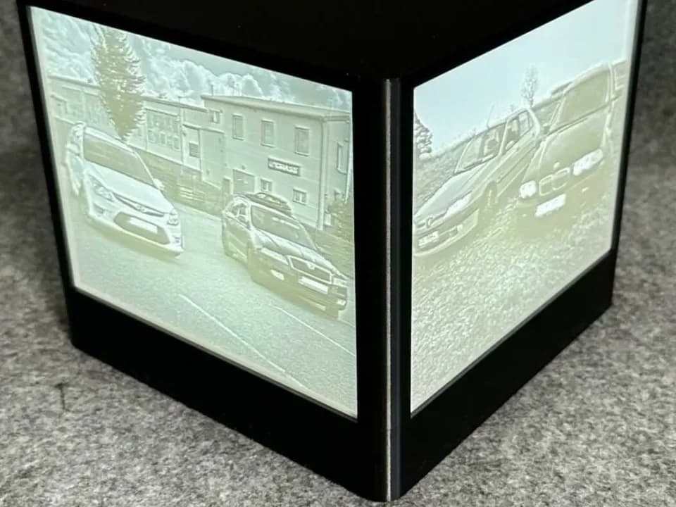 Four-Photo Family Cube Lamp