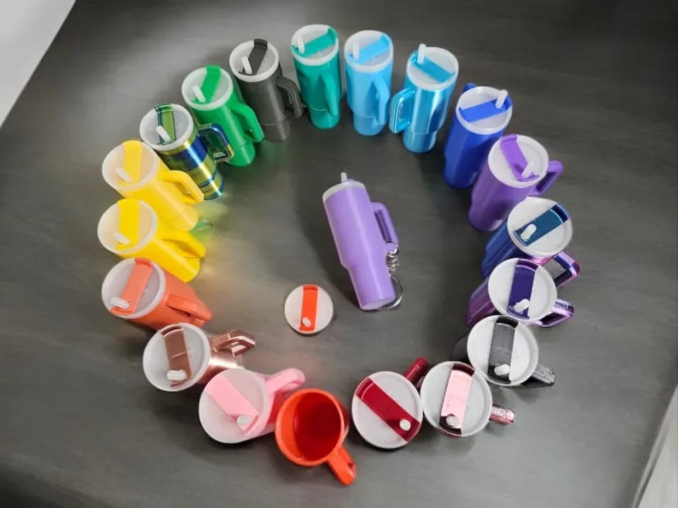 Mini Tumbler Storage Keychain